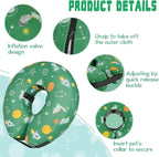 Inflatable Dog Cone Collar for After Surgery, Dog Donut Collar After Surgery, Soft Pet Cone for Small Medium Large Dogs to Stop Licking