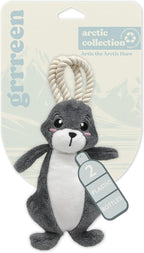 Dog Toys | Plush Toy Arctic Hare Stuffed Animal for Dogs | Small Eco Friendly Toy - Easy to Clean and Made from Non Toxic Materials