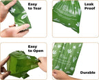 Best Pet Supplies Poop Bags for Dogs, 50% Post-Consumer Recycled Content dog waste bags on rolls, fits all poop bag holders for leashes - 300 Count, Green, Unscented
