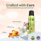 Paw Fume Dog Perfume Spray Long Lasting Scent for Grooming, Show Dog, 4-Pack – Keep Your Pup Fresh All Day – Hypoallergenic, Alcohol-Free, Detangling Formula – Moisturizing Pet Cologne Spray for Dogs
