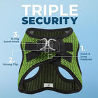 Best Pet Supplies Voyager Step-in Air Harness - All Weather Mesh, Reflective, No Pull Harness for Dogs, Cats - Secure with Hook & Loop Fastener, Buckle, Double D-Rings - Tone, L