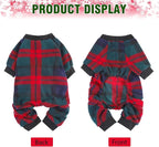 SCENEREAL Dog Pajamas for Small Medium Large Dogs Soft Pet Sweater Clothes Warm Puppy Onesie Outfits for Doggie Winter Christmas - Dog Jammies Pjs