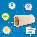 Jack&Pup 3-4" Filled Dog Bones for Small and Large Dogs, Flavored Dog Bone Long Lasting, Stuffed Shin Bones for Dogs, High Protein, Bully Stick Flavor - 1 Pack