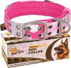 ADITYNA Heavy Duty Dog Collar for Extra-Large Dogs - Camo Pink Collar with Handle for Training, and Walking - Wide, Tactical, Soft Neoprene Padded