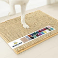 Muddy Mat® Shown on TV – Super Absorbent Microfiber Dog Door Mat for Muddy Paws, Non-Slip Washable Pet Rug, Quick Dry Chenille Entryway Carpet, Machine Washable Indoor Outdoor mat, Beige 28"x18"