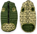 Winchester Pet Premium Reversible Dog Puffer Vest, Green, XXL