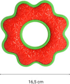 Dingo Toy for Dog, Durable TPR Rubber for chewers, Fetch Toy for Play, Boomerang 9.1", 17395 (Flower)