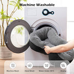 INVENHO Large Dog Beds Large Sized, Washable Orthopedic Warming Soft Sleeping Durable with Anti-Slip Bottom