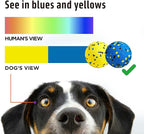 Dog Balls Upgraded Dog Tennis Balls for Aggressive Chewers, 5.3'' Indestructible Tennis Ball, More Bite-Proof Chew Toys, Long-Lasting Teething Ball for Puppies Small Medium Large Dogs