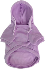 Jecikelon Pet Dog Cold Weather Coat with Pocket Winter Dog Hoodie Warm Puppy Clothes for Small Dogs Chihuahua Clothing (Purple, X-Small)