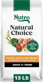 Nutro Natural Choice Chicken & Brown Rice Adult Dry Dog Food Recipe, 13 lb. Bag
