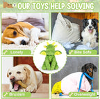 Squeaky Dog Toys Plush Dog Toy with Crinkle Paper Stuffed Durable Dog Chew Toys for Small Middle and Large Dogs