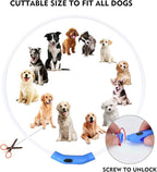 LED Dog Collar, Rechargeable Light Up Dog Collars,IP67 Waterproof Dog Lights for Night Walking，Adjustable, Reusable Safety Necklace for Small Medium Large Dogs (Green)