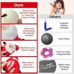 Senneny Interactive Dog Christmas Toys Motion Activated, Rolling Dog Ball with Plush Cover USB Rechargeable, 360° Smart Automatic Moving Pet Toy for Large Medium Small Dogs (Santa)