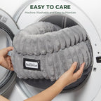 BALANCE Cat Bed Kitten Bed, Washable Round Cat Beds for Indoor Cats,Super Soft Plush Faux Fur Pet Bed for Puppy and Kitten with Anti-Slip Bottom