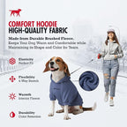 Tuff Pupper Dog Hoodie | Premium Quality 100% Organic Cotton | Ultra Soft Interior for Superior Comfort | Elastic Cuffs & Drawstring for Warmth | Stretch Fit Suitable for All Breeds (Blue, XL)