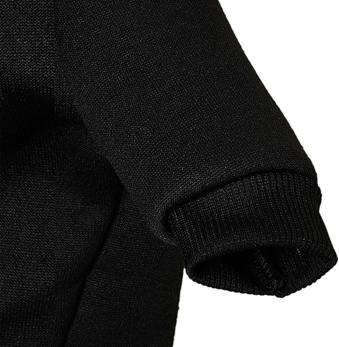 Puppy Sweater for Small Dogs Clothes Warm Winter Cat Clothe Pet Sweatshirt Knitwear Doggie Kitten Clothing, Black, XX-Small