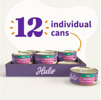 Halo Purely For Pets Indoor Cat Turkey and Giblets Recipe - Case of 12-5.5 Oz