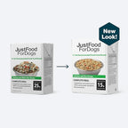 JustFoodForDogs Pantry Fresh Wet Dog Food, Complete Meal or Topper, Chicken & White Rice Human Grade Recipe - 12.5 oz (Pack of 6)