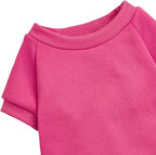 Puppy Sweater for Small Dogs Clothes Warm Winter Cat Clothe Pet Sweatshirt Knitwear Doggie Kitten Clothing, Rose, X-Small