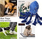 Dog Toys, Dog Plush Toy for Large Breed, Large Plush Dogs Stuffed Animal, Puppy Chew Toys for Puppy, Small, Middle, Big Dogs (Octopus)