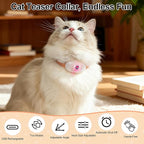 Walfront Cat Toys, Interactive Laser Cat Toys for Indoor Cats, USB Rechargeable Kitten Toy, Adjustable 9.1–13.4"(23-34cm), 2 Models & 41°Adjust Angle, Automatic Cat Toy for Chase Fun Play Exercise