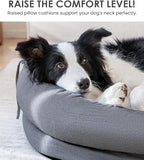 Orthopedic Dog Bed for Large Dogs, Pet Sofa Bed with Egg Crate Foam, 4-Sided Bolster, Removable Washable Cover & Anti-Slip Bottom, X-Large Dark Gray
