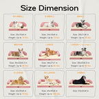 Dog Bed Medium Size Dog-Orthopedic Waterproof Bed for Dogs,Foam Couch Sofa with Washable Removable Cover & Non-Slip Bottom-Pink