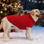 PUPTECK Dog Sweater, Turtleneck Warm Knitted Pullover Coat, Thick Cable Knitwear Clothes in Winter, Pet Apparel Outfits for Small Medium Dogs, for Cold Weather Indoor & Outdoor, Red SM