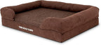 The Dog’s Bed, Large Brown Plush 36x27, Memory Foam, Pain Relief: Arthritis, Hip & Elbow Dysplasia, Post Surgery, Lameness, Supportive, Calming, Waterproof Washable Cover, Veterinary Approved