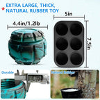 Yipetor Frozen Treat Dispensing Dog Toy - Large Chew Toy, Freezable Fillable Rubber, Reduces Anxiety, Easy to Clean, Interactive Puzzle (Large)