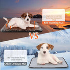 4 Pack Self Warming Cat Pads Self Heating Cat Mat Washable Homeless Dogs Thermal Pads Kennel Pad Reflects Body Heat Warm Crate Bed Mat for Indoor Outdoor Pet(Gray,18 x 24 Inch)