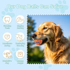 Dog Balls, Chew Toy Tennis for Aggressive Dogs, Interactive Toys for Tossing and Catching, Lightweight Toys That Float on Water, Balls for Large/Medium/Puppies Dogs
