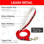 GAMUDA Small Dog Harness Collar and Leash Set, Step in No Chock No Pull Soft Mesh Adjustable Dog Vest Harnesses Plaid Reflective for Dogs Puppy Cats Kitten Rabbit (Warm Red, L)