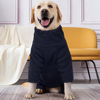 ROZKITCH Dog Winter Clothes, Pet Windproof Warm Cold Weather Jacket Vest Cozy Jumpsuit Apparel Outfit Clothes for Small Medium Dog Walking Hiking Sleep Blue S