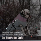 IECOii Dog Coat for Extra Large Dogs - Reflective Adjustable Jacket with Buckle Fleece Turtleneck for Cold Weather - Soft Winter Coat for Giant Breed Dogs, Great Dane Winter Clothes, Pink, 4XL