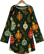 MARSVOVO Women Novelty Graphic Plus Size Sweater Crewneck Long Sleeve Cute Printed Loose Fit Casual Fall Sweaters Top