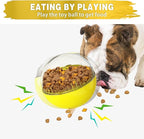 Enrichment Interactive Dog Treat Toy - Level 1 Mental Stimulation for Dogs, Dog Toys for Boredom Busy (Beginner-Yellow 5.6" Squeaky Ball)