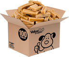 ValueBull Himalayan Yak Cheese Dog Chews, Small, 100 ct Wholesale Pack - Long Lasting for Aggressive Chewers, All Natural, Healthy & Safe, Low Odor Nepal Yak Milk Chews