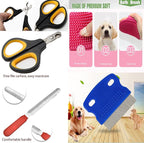 FANOVO Cat Bathing Bag, Cat Shower Net Pet Bag, Cat Grooming Washer Mesh Bag, Adjustable Breathable Multifunctional Anti-Bite and Anti-Scratch Restraint Bag with Pets Nail Clippers for Cat's Bathing