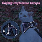 Cat Harness and Leash for Walking Escape Proof, Adjustable Kitten Vest Harness Reflective Soft Mesh Puppy Harness for Outdoor, Comfort Fit, Easy to Control (Lpink, XXS)