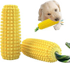 Squeaky Corn Dog Toy – Interactive Rubber TPR Chew Toy – Teeth Cleaning, Fetch & Tug – Water Float, Indoor & Outdoor Play – for Small, Medium & Large Dogs, Puppies & Seniors – Tail Town