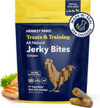 Honest Paws Dog Jerky Treats - All-Natural Jerky Dog Treats for Training Pets - Human Grade Bites - Real USA Chicken