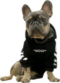 ChoChoCho Stylish Dog Hoodie Dog Clothes Streetwear Cotton Sweatshirt Fashion Outfit for Dogs Cats Puppy Small Medium Large (2XL, Black)