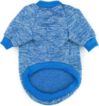 Idepet Pet Dog Classic Knitwear Sweater,Fleece Coat for Small,Medium,Large Dog,Warm Pet Dog Cat Clothes,Soft Puppy Customes (L, Blue)