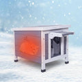 GEGURI All-Weather Outdoor Insulated Shelter for Cats, Dogs & Rabbits – Weatherproof Hutch with Thermal Layer, Elevated Floor, and Asphalt Roof