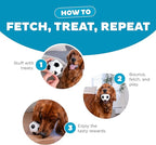 Outward Hound by Planet Dog Soccer Ball, Durable Treat-Dispensing Dog Ball, Interactive Fetch Toy, Orbee-Tuff, Mint Scented, BPA-Free, for Indoor & Outdoor Play, White