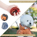 Guiding Star Leather Slip Lead Dog Leash for Small Dogs & Puppies 6 Ft x 1/4 Inch,Luxurious and Lightweight Leather Training Dog Leash for Walking with Soft Handle (Red)