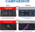 Dog Winter Coat,Warm Dog Jacket Paded Fleece Pet Vest with Built in Harness, Windproof Reflective Cozy Adjustable Snow Pet Coat Clothes with Zipper for Small Medium Large Dogs