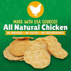 Chicken Chips Dog Treats – Made in USA, All Natural Chicken Jerky Treats, Grain-Free, High Protein, Single Ingredient, Crispy & Healthy Training Snacks for Dogs – 6 oz Jar